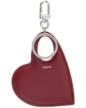 Coperni ハート レザーキーホルダー - レッド
