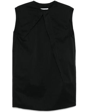 MM6 by Maison Martin Margiela Abito Corto Plissettato - Nero