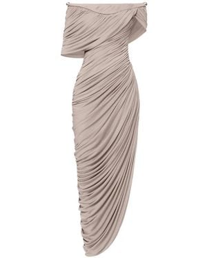 Chats by C.Dam Thalyn Off-Shoulder Maxi Dress - Natural