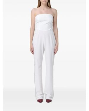 Mar De Margaritas Strapless Wide-Leg Jumpsuit - White