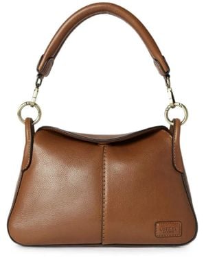 Osprey Small Oxford Leather Shoulder Bag - Brown