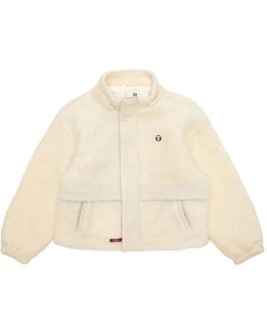 A Bathing Ape Hooded Embroidered Jacket - Natural