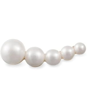 Sophie Bille Brahe Petite Croissant Japonais Freshwater Pearl Single Earring - White