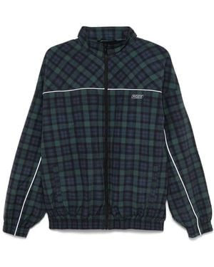 Martine Rose Tartan-Check Track Jacket - Blue