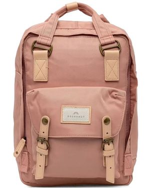 Doughnut Macaroon Buckle-Fastening Backpack - Pink