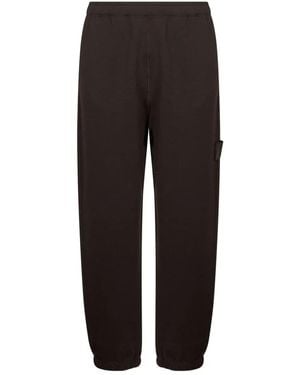 Stone Island Elasticated-Cuff Track Trousers - Black