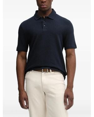Joop! Textured Polo Shirt - Blue