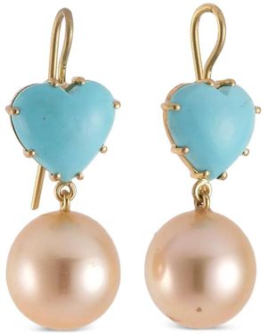 Sylva & Cie Pendientes con turquesa - Azul