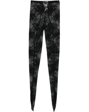 GIUSEPPE DI MORABITO Laced Skinny Trousers - Black