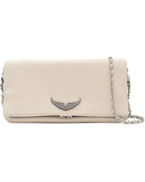 Zadig & Voltaire Rock Swing Your Wings Shoulder Bag - Natural