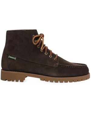 Sebago Bottines Parker En Daim À Lacets - Brown