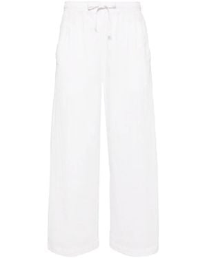 Transit Popeline-Cargohose Mit Geradem Bein - Weiß