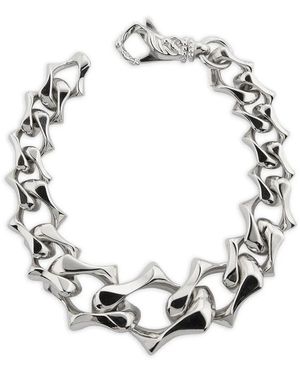 Emanuele Bicocchi Polished Sharp-Chain Bracelet - Metallic