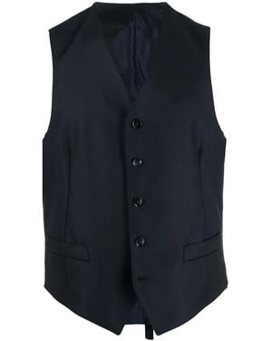 Dell'Oglio Gilet Monopetto - Blu