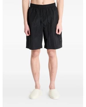 Calvin Klein Logo-Embroidered Swim Shorts - Black