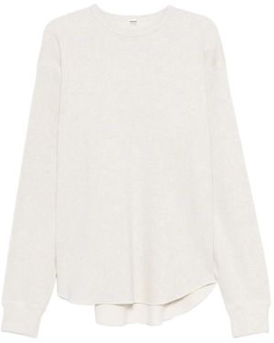 Chimala Camiseta con dobladillo redondeado - Blanco