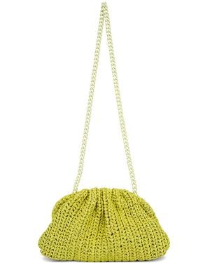 Maria La Rosa Game Woven-Chain Shoulder Bag - イエロー