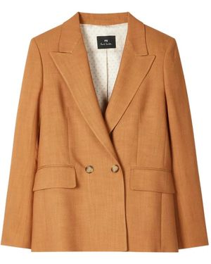 Paul Smith Double-Breasted Blazer - Brown