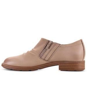 Clarks Adalynn Ezra Leather Loafers - Brown