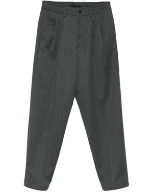 Low Brand Pleat-Detail Tailored Pants - Gray