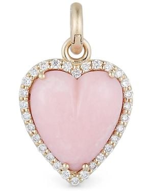 Storrow Jewelry Alana Opal And Diamond Charm - Pink
