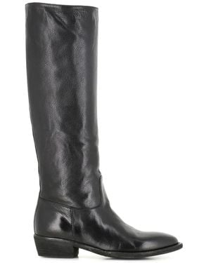 Officine Creative Side-Zip Knee-High Boots - Black