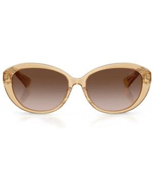 Burberry Rectangle-Frame Sunglasses - Brown