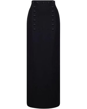 Adam Lippes Falda Larga Reid - Negro