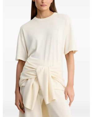 12 STOREEZ Crew Neck Short-Sleeve T-Shirt - White