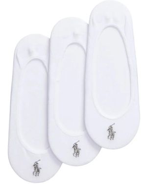 Polo Ralph Lauren Embroidered Socks (Set Of Three) - White
