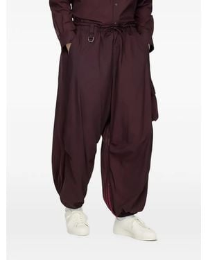 Y-3 Pantalones Cargo Con Rayas Degradadas - Morado