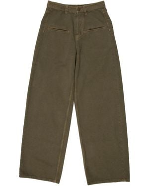 Uma Wang Pantaloni A Gamba Ampia - Verde
