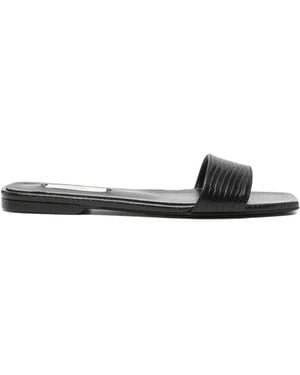 TOTEME Lizard-Embossed Bandeau Sandals - White