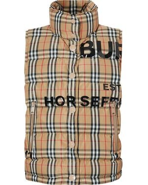 Burberry "Daunenweste mit ""Horseferry""-Print" - Mehrfarbig
