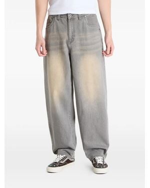 Dime Ausgeblichene Baggy-Jeans - Grau