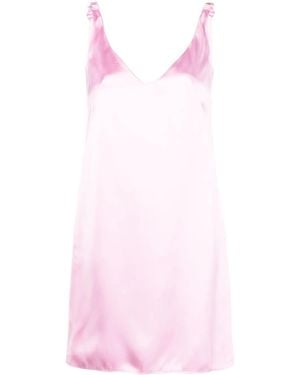 N°21 Vestido Con Cuello En V - Rosa