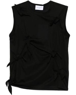 Isabelle Blanche Knot-Detail Top - Black