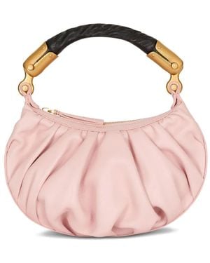 Balmain Mini Ebene Calfskin Tote Bag - Pink