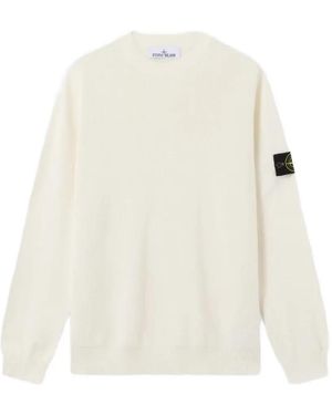 Stone Island 5100029 Pullover Aus Bio-Baumwolle - Weiß