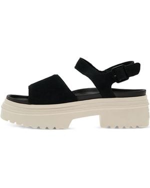 Converse Lugged Heel Buckle-Strap Platform Sandals - Black