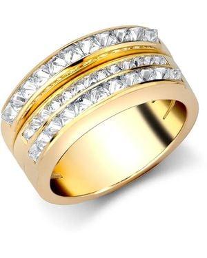 Pragnell Anillo RockChic en oro amarillo de 18kt con diamantes - Metálico