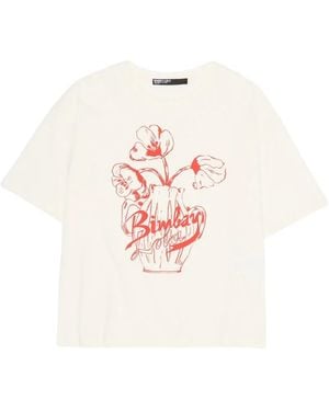 Bimba Y Lola Floral-Print T-Shirt - Pink