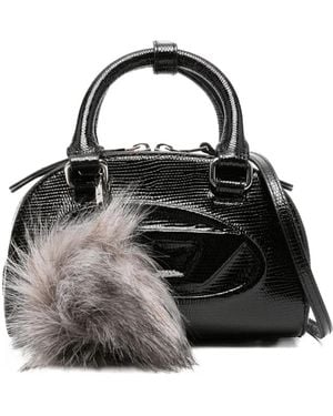DIESEL Dome Satchel-Tasche Mit Logo - Schwarz