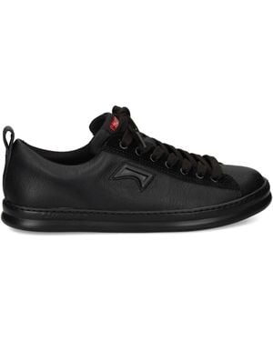 Camper Runner Lace-Up Leather Trainers - Black