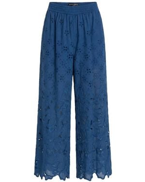 Ermanno Scervino Openwork Trousers - Blue