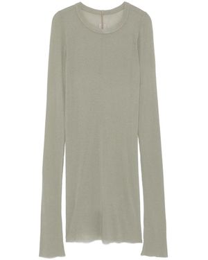 Rick Owens Rib Ls Tシャツ - グレー