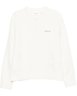 Axel Arigato Jersey Tag Con Logo Bordado - Blanco