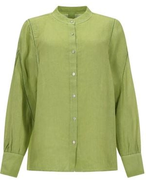 120% Lino Linen Shirt - Green
