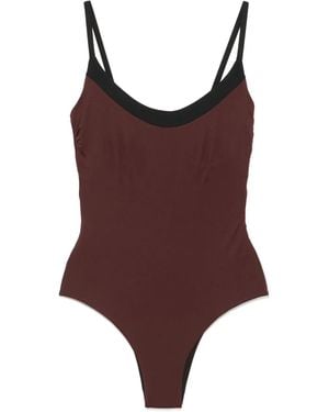 Fisico Underwire-Cup Swimsuit - Brown