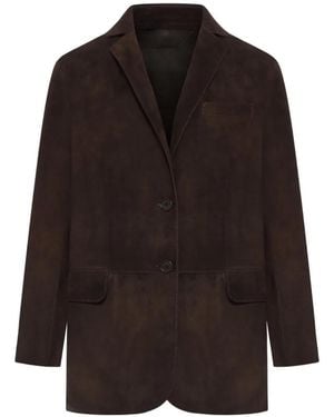 Salvatore Santoro Flap Leather Jacket - Black